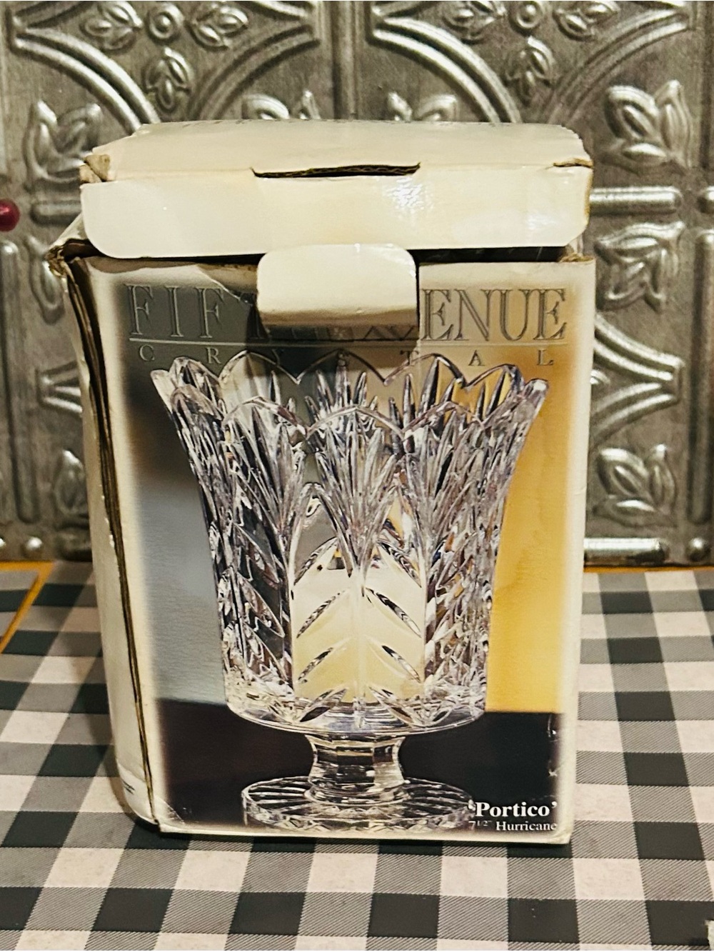Portico Clear Glass Hurricane Vase
